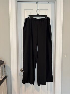 Classic Black Wide Leg Dress Pants